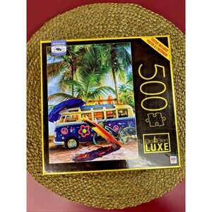 Big Ben Luxe Caribbean Island Surf Mood 500 Pieces Puzzle NIP